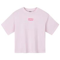Levi's【凉感透气】李维斯儿童男童短袖T恤2025夏季运动上衣女 幻粉色 150 /72 【身高140-152cm】