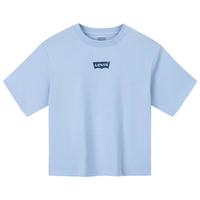 Levi's【凉感透气】李维斯儿童男童短袖T恤2025夏季运动上衣女 水晶蓝 120 /60 【身高110-116cm】