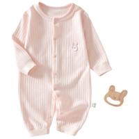 爱宝适婴儿连体衣春夏纯棉宝宝哈衣爬服新生儿衣服睡衣粉色80cm  T142 粉色小兔 【四季款】