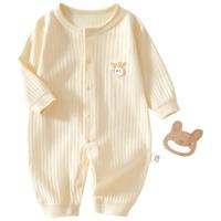 爱宝适婴儿连体衣春夏纯棉宝宝哈衣爬服新生儿衣服睡衣黄色73cm  T142 黄色小兔 【四季款】