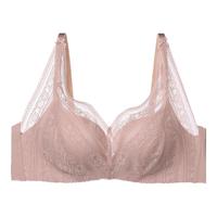 安莉芳蕾丝深V抹胸无钢圈文胸女下厚上薄款无痕内衣 黑色BLK 85A  38/85A