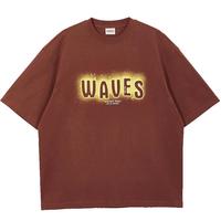 杰克·琼斯（JACK&JONES）男装夏季简约街头涂鸦字母重磅棉宽松短袖T恤男224101083 E14 巧克力软糖 常规 E14 XS 165 165/88A/XS