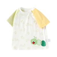 巴拉巴拉婴儿t恤宝宝上衣女童衣服男童短袖2024夏装弹力舒适208224117124