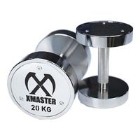 XMASTER 电镀哑铃防锈纯钢多功能套装固定家用 12.5KG （2个，共25kg）