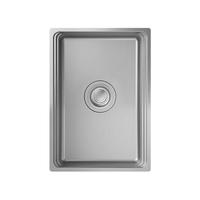 法恩莎（FAENZA）厨房水槽大单槽不锈钢一字型双轨道洗沥洗菜洗碗盆一体盆台下盆 60尺寸【拉伸大单槽】