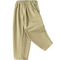 巴拉巴拉童装男童长裤儿童裤子2025春装萝卜裤复古百搭休闲裤时尚 咖色调00455 130