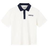 Levi's李维斯polo衫童装男童短袖t恤2025夏季儿童男孩翻领白色 糖果白 160 /80 【身高158-170cm】