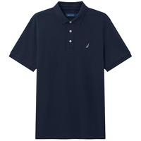 诺帝卡（NAUTICA）男装夏季款无忧搭休闲纯棉亲肤透气轻商务短袖POLO男KE2203 4NV藏青色（222） 2XL