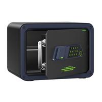 艾谱 保险柜家用 单电子密码小型办公防盗保管箱 家用衣柜收纳可入墙夹万保险箱 京尚高25CM黑