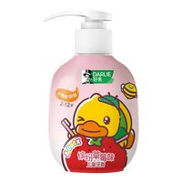 好来 原黑人按压儿童小黄鸭牙膏套装2-12岁120g草莓*2