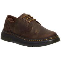 马丁(马汀博士 Dr.Martens)Crewson Lo英伦男款春夏季圆头德比鞋疯马皮棕单鞋 棕色 46