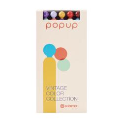 KACO POPUP灵悦复古派对中性笔套装创意ins风解压按动 0.5黑书写刷题创意办公签字