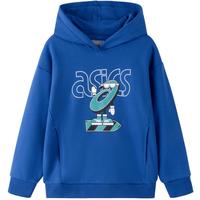 /亚瑟士 ASICS童装季男女中大童套头连帽卫衣白色运动休闲服春季