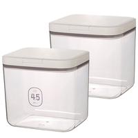 川岛屋(KAWASIMAYA)川岛屋面粉储存罐家用面桶食品级装米桶密封收纳米面储存容器 2.8L按压式面粉桶