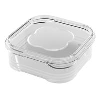 稻草熊户外食品收纳盒车载储物盒食品级保鲜盒冷冻储物盒冻肉备菜盒 透明10个装【350ML】