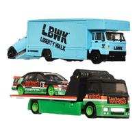 风火轮(HOT WHEELS)(1款)小车男孩新年车模赛车玩具-运输车队组合系列FLF56