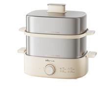 小熊（Bear）煮蛋器 蒸蛋器 家用双层不锈钢煮蛋 可定时高温自动断电多功能一体早餐机 ZDQ-K12L3