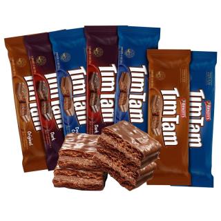 雅乐思（TIM TAM）澳大利亚原味巧克力夹心饼干2袋饼干糕点休闲零食小吃 双涂层200g*2袋