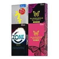 捷古斯JEX玻尿酸避孕套全家福套32只男士成人计生情趣用品