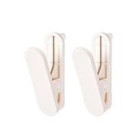 得力（deli）洞洞板夹子免打孔书桌电脑桌书架上墙面厨房置物架衣柜收纳丹麦高端设计 XDM57 【洞洞板夹子】-2个装