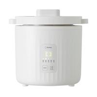 dretec/多利科 陶瓷内胆不粘锅 小型电饭煲 陶瓷内胆 可视锅盖 防烫把手 米白色 1L