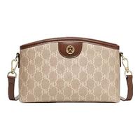 奥康包包女包复古经典百搭通勤休闲斜跨单肩包女友 咖色-2718