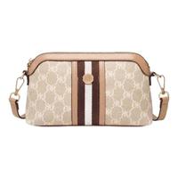 奥康包包女包复古经典百搭通勤休闲斜跨单肩包女友 奶杏色-2856