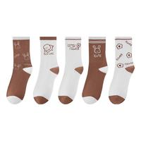 三枪【印象系列】袜子女士袜子纯棉100%纯棉袜印花百搭中筒袜