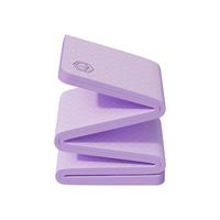 移动端、京东百亿补贴：京东京造 小午睡垫瑜伽垫TPE瑜伽垫可折叠便携多功能防滑减震垫紫 午睡瑜伽垫 紫色