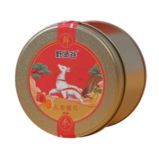 鹿额娘 长白山人参蜜片 东北鲜人参滋补零食随手礼 野贤谷人参蜜片 50g*1罐
