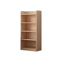 米客米家实木书架落地一体靠墙置物架储物柜松木转角窄柜书柜 【免漆松木】四层 30*106cm
