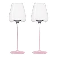 MUMU粉色女士高颜值波尔多红酒杯一对轻奢高级感家用高脚杯子 樱粉波尔多红酒杯2支 600ml