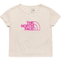 THE NORTH FACE北面童装女童夏装t恤短袖春夏款户外舒适|5A24 R8R/米白色 120cm XXS（120/60）