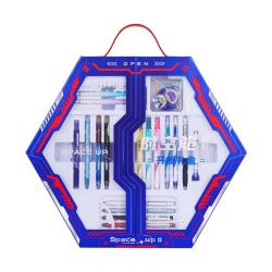 点石文具 制笔时空舱舰队文具礼盒中性笔/钢笔/荧光笔文具套装 26件套 励 357E