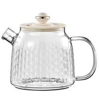 小熊（Bear）泡茶壶茶水分离飘逸杯茶具功夫茶茶具花茶 办公室家用高硼硅玻璃