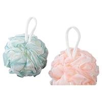 美宝琳 沐浴球浴花2个洗澡起泡超柔软不易散搓背搓澡巾洗澡