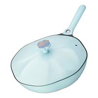 九阳铁锅精铁真不锈炒锅无涂层家用炒菜锅爆炒锅明火 C111- 32cm