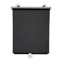 美纳美遮阳帘窗户遮光卷帘伸缩窗帘阳台免打孔家用吸盘式隔热帘支持 【黑色网点】宽58cm*125cm长