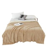 三利毛毯床上盖毯办公室午睡宿舍儿童法兰绒毯子 150*200 法兰绒毯-暮云灰 150*200CM