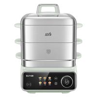 苏泊尔（SUPOR）电蒸锅 炖蒸煮一体 电煮锅 电火锅 家用多功能蒸炖锅 17L大容量内锅可拆洗电热锅 ZN26FC887配炖盅