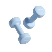 yottoy哑铃男士家用实心纯铁力量训练宿舍器材哑铃铸铁 卡罗蓝-4kg*2【力量训练】