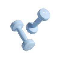 yottoy哑铃男士家用实心纯铁力量训练宿舍器材哑铃铸铁 卡罗蓝-3kg*2【全身塑形训练】