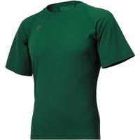 迪桑特(DESCENTE)圆领短袖 修身运动半袖 瘦版打底衫 速干面料STD-721B DGRN M