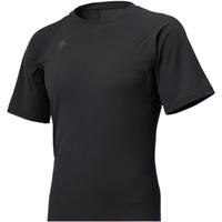 迪桑特(DESCENTE)圆领短袖 修身运动半袖 瘦版打底衫 速干面料STD-721B BLK(黑色) XL (日版O码)