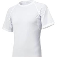 迪桑特(DESCENTE)圆领短袖 修身运动半袖 瘦版打底衫 速干面料STD-721B WHT(白色) XL (日版O码)