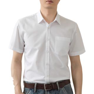 BLACKMONDAY 夏季纯棉牛津纺衬衫男短袖全棉男士免烫时尚百搭商务休闲正装衬衣