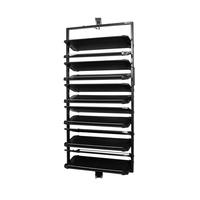 优支佳旋转鞋架360度家用大容量防尘收纳门口玄关五金配件旋转鞋柜 15层-(高2000到2120mm可伸缩) 鞋架宽530mm