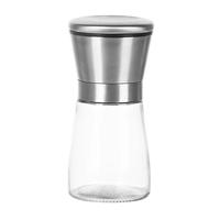 拜杰304不锈钢胡椒胡椒粉研磨器研磨器手动黑胡椒研磨瓶150ml ⭐研磨器⭐优质玻璃⭐150ml