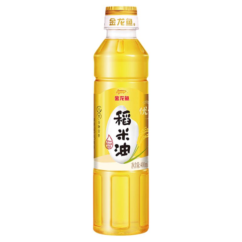 金龙鱼优+稻米油400ml/瓶富含谷维素植物甾醇米糠油
