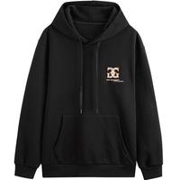 春秋GXG男士双色挺阔连帽老花logo绣花卫衣男连帽卫衣
